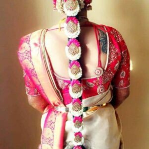 Bridal Flowers- Pink Themed Bridal Hair Makeup Set